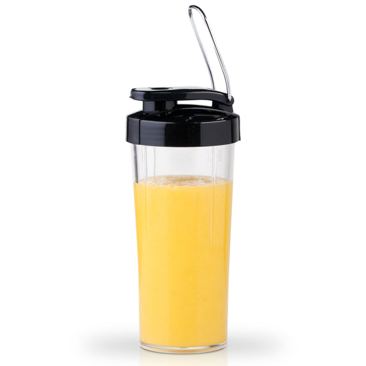 Trebs 99242 - Smoothie-to-go pro drinking cup Comfortjuicer 450 ml for school, work or the gym - Black